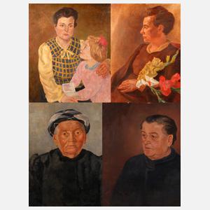 Otto Goller, Vier Portraits