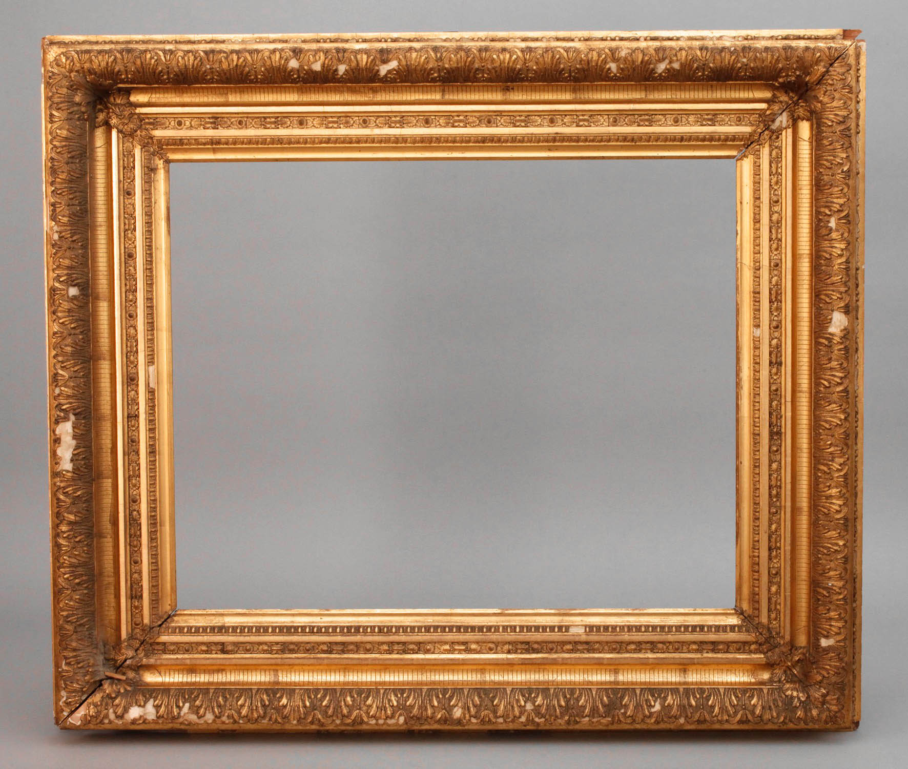 Prächtiger Goldstuckrahmen um 1870