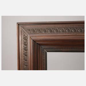 Rahmen mit Kerbschnitzerei, Normandie Ende 19. Jh.