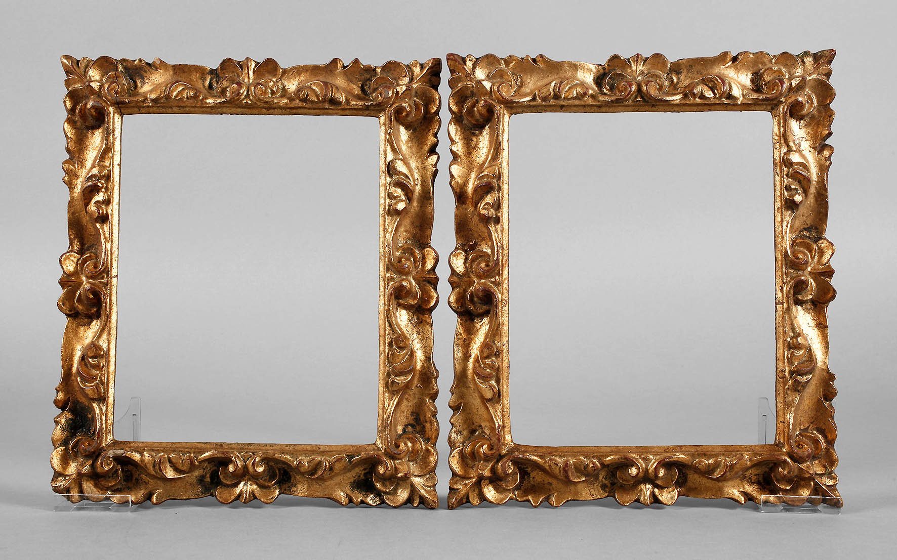 Paar Rahmen im Barockstil, 20. Jh.