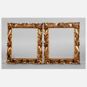 Paar Rahmen im Barockstil, 20. Jh.