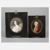 Zwei Elfenbeinminiaturen111