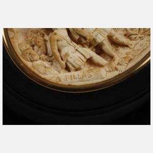 Zwei Meerschaumschnitzereien