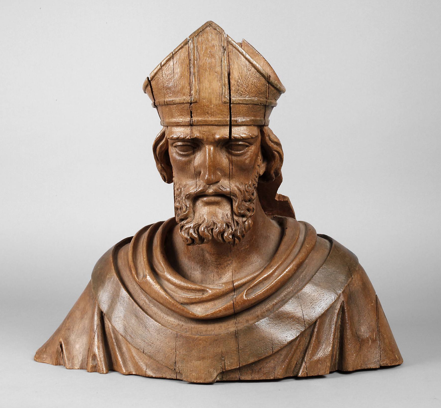 Geschnitzte Heiligenfigur