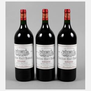Drei Flaschen ”Chateaux Haut Barrail”