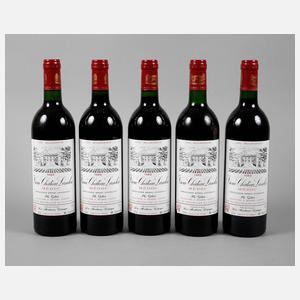 Fünf Flaschen ”Vieux Chateau Landon”