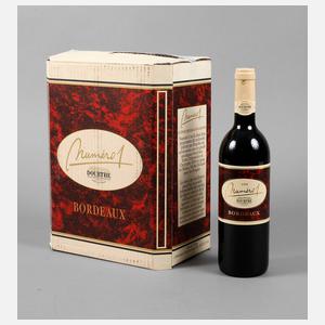 Sechs Flaschen ”Dourthe Numéro 1”