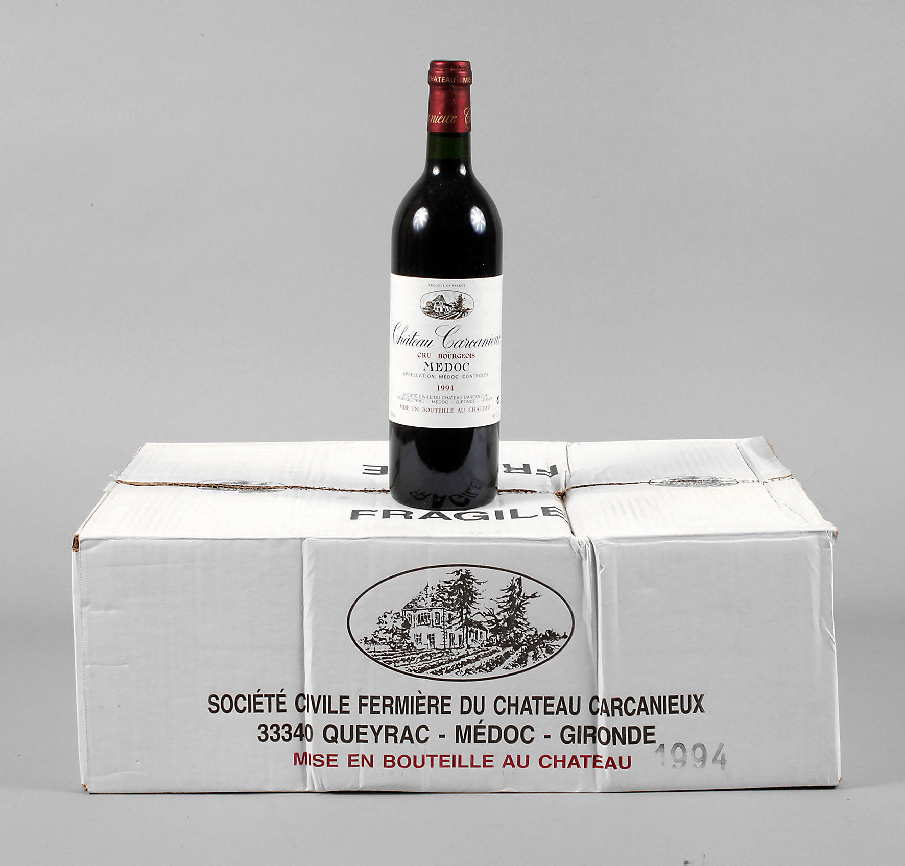 Zwölf Flaschen ”Chateaux Carcanieux”