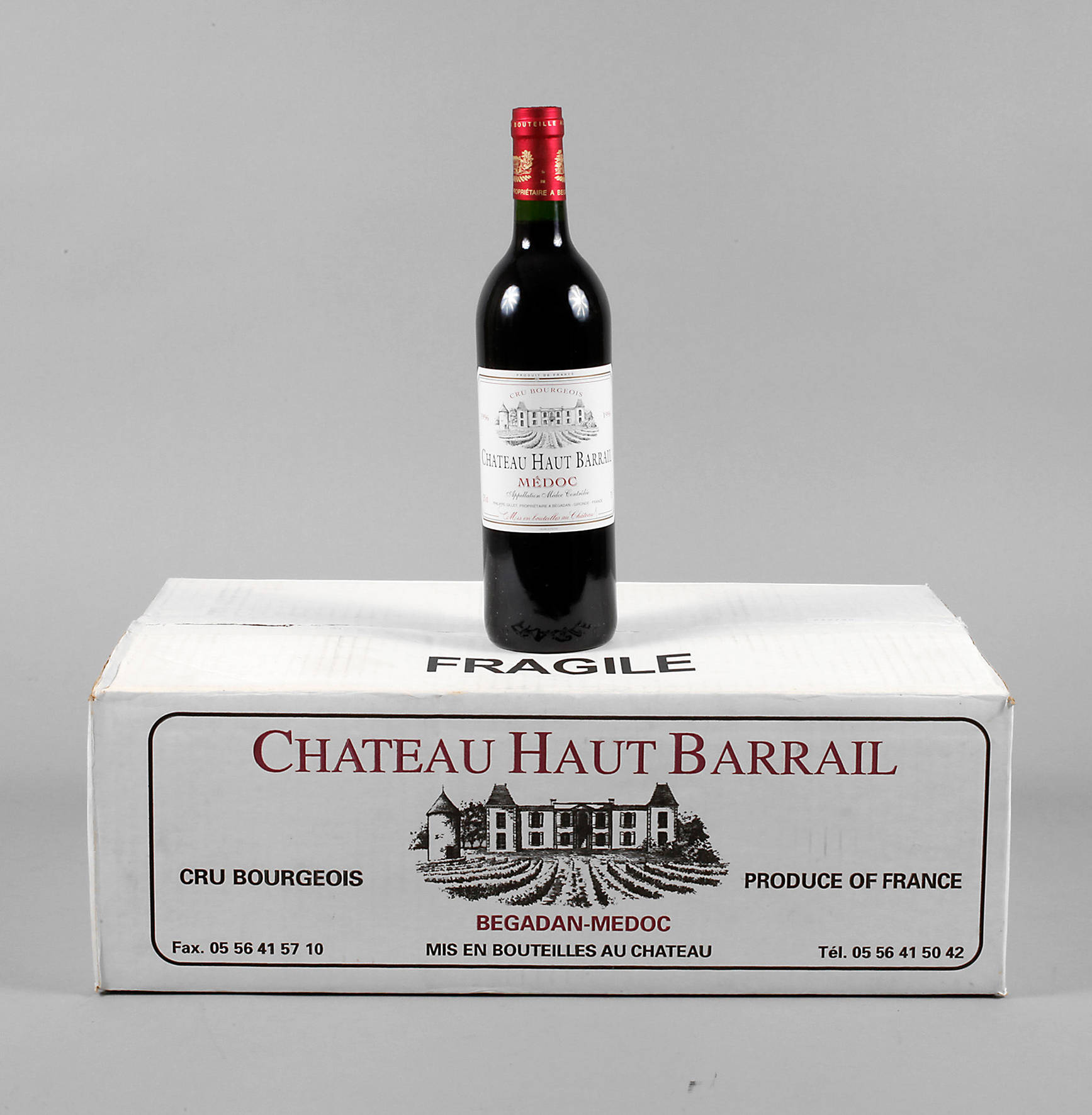 Zwölf Flaschen ”Chateaux Haut Barrail”