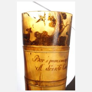 Jagdlicher Becher Horn