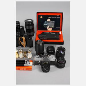Konvolut Kameras und Ferngläser