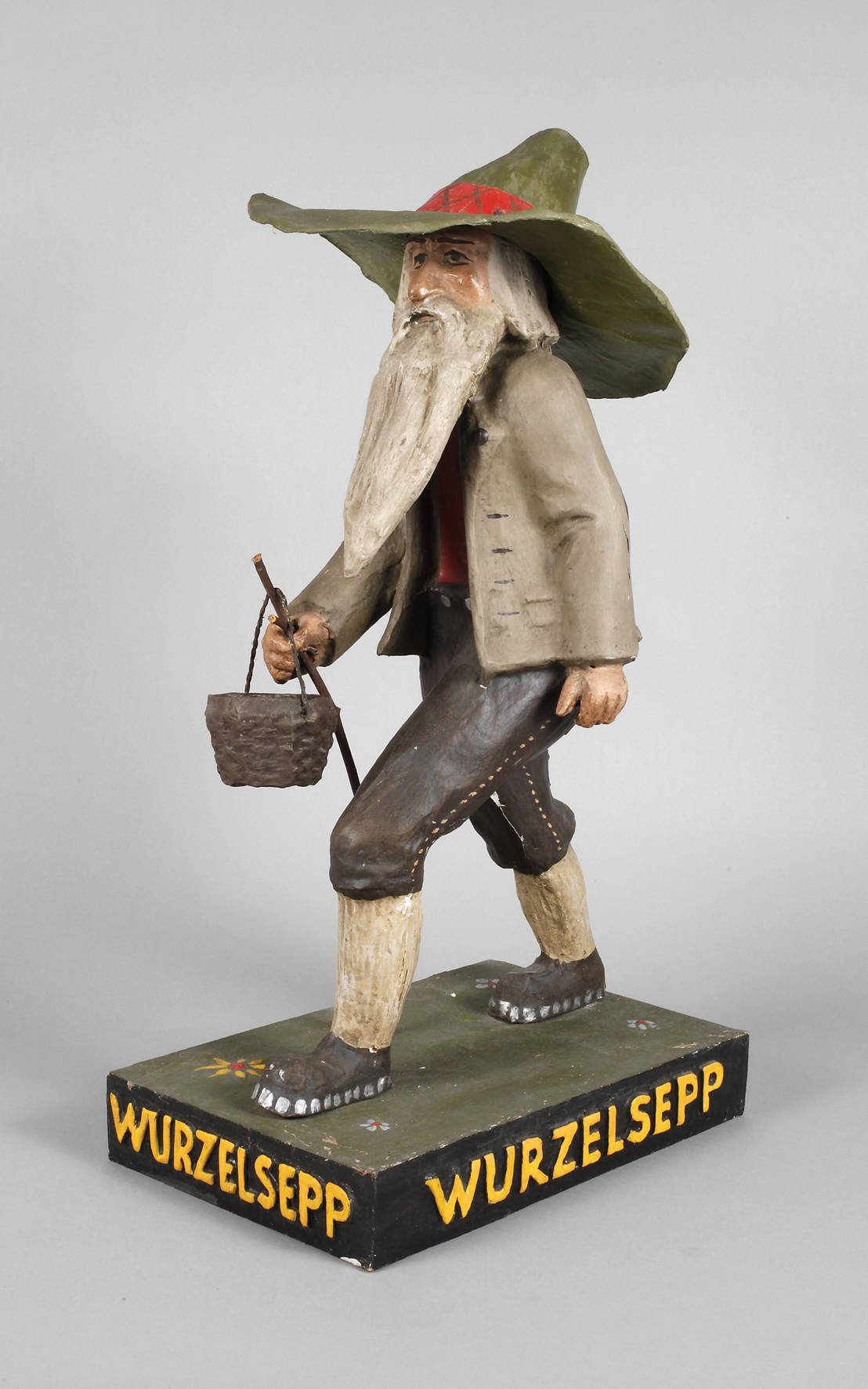 Werbefigur Wurzelsepp