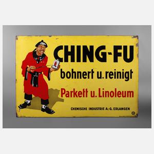 Großes Emailschild Ching Fu