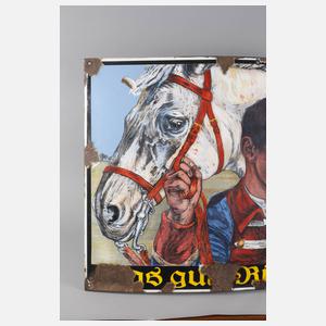 Emailschild Riebeck Bier