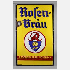 Emailschild Rosenbräu