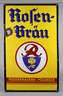 Emailschild Rosenbräu