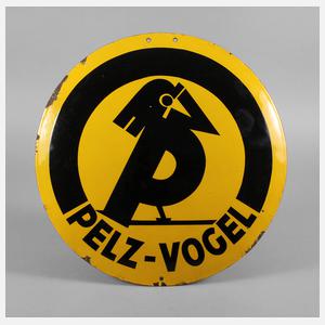 Werbeschild Pelz-Vogel