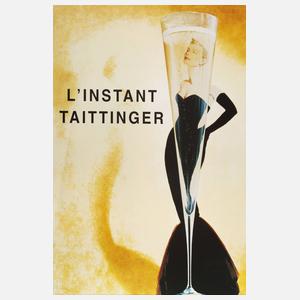 Werbeplakat L`Instant Taittinger