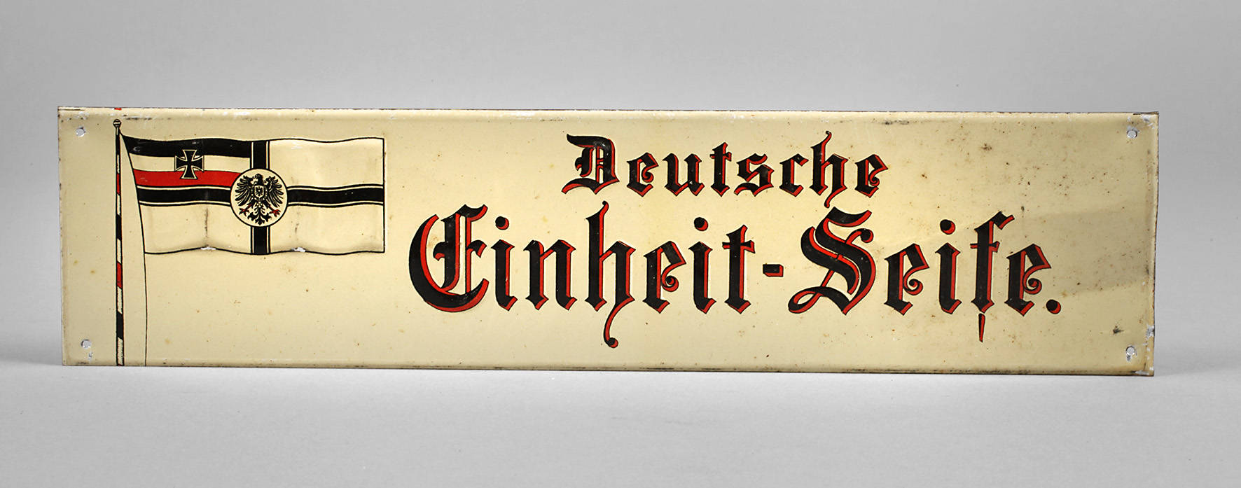 Werbeschild Deutsche Einheit-Seife