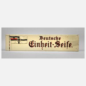 Werbeschild Deutsche Einheit-Seife