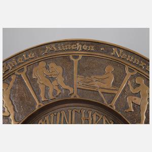 Großer Bronzeteller Olympische Spiele München
