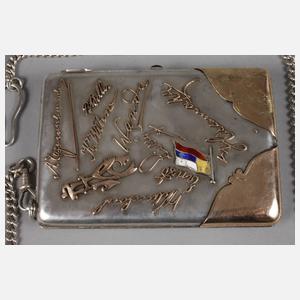 Russisches Zigarettenetui Silber und Gold