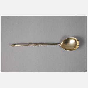 Russland sechs Silberlöffel im Originalkarton