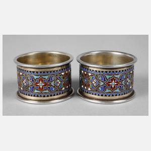 Paar Serviettenringe