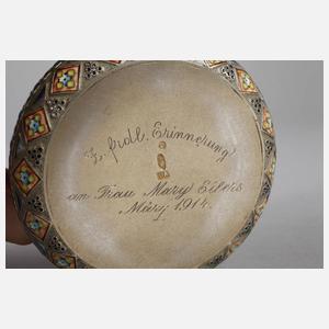 Russland emaillierte Silberdose 1914