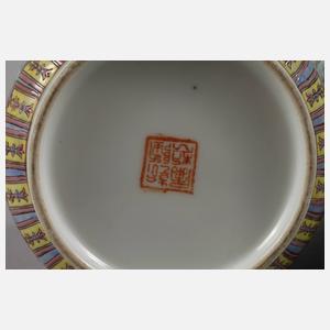 Paar Vasen Famille rose