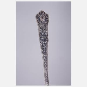 Konvolut asiatisches Silberbesteck