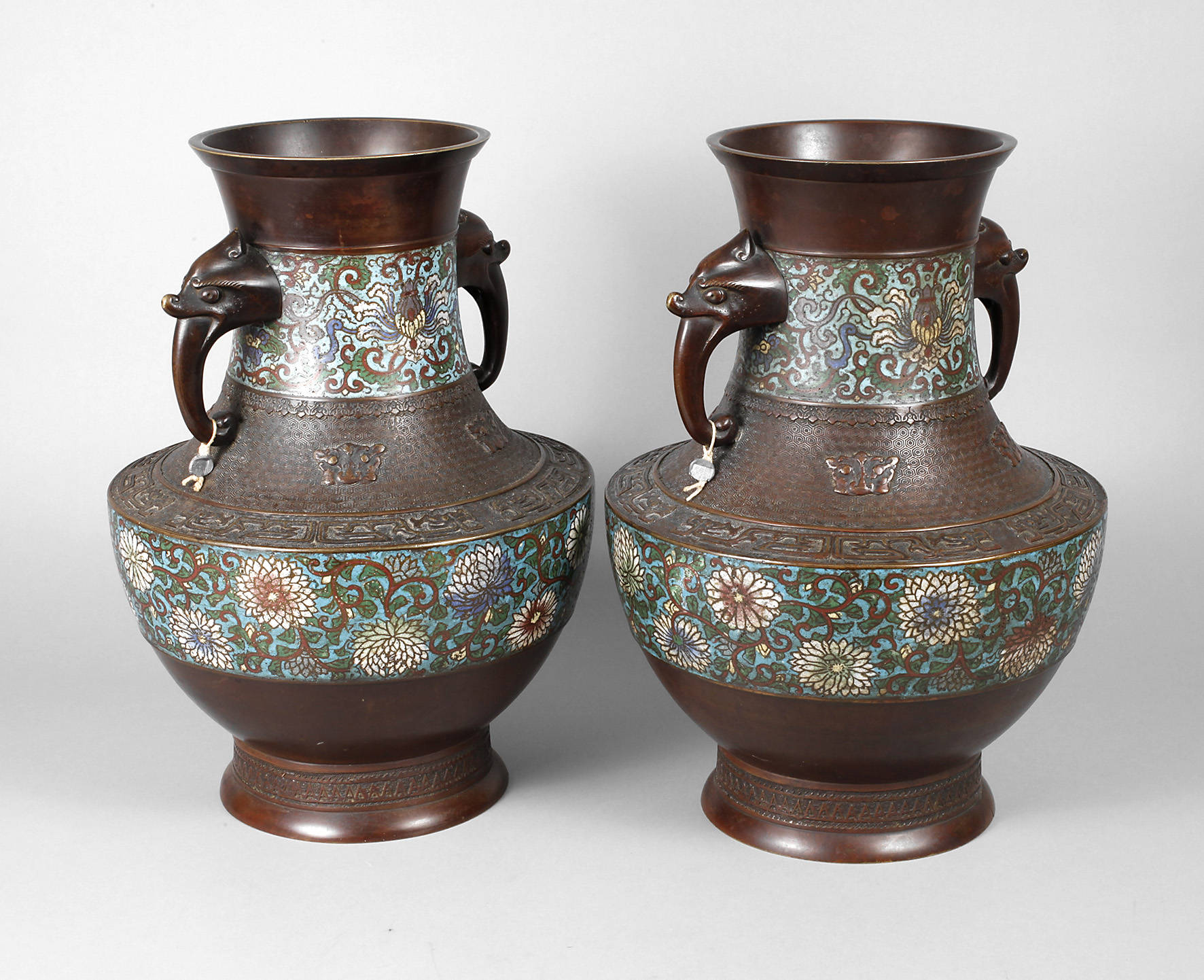 Paar Vasen Cloisonné