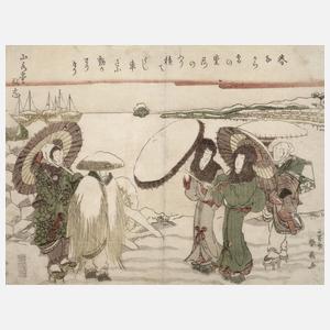 Katsukawa Shunsen, Farbholzschnitt