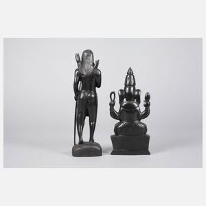 Zwei figürliche Schnitzereien