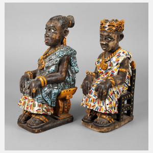 Afrikanisches Königspaar