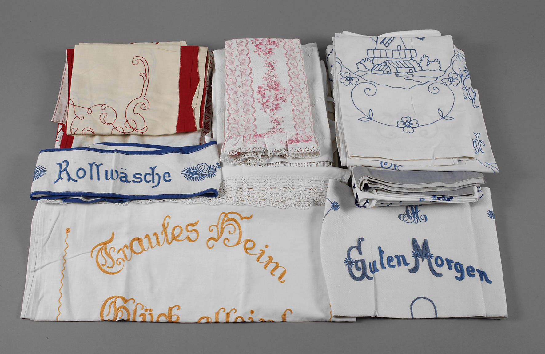 Konvolut Küchenziertücher Handarbeit
