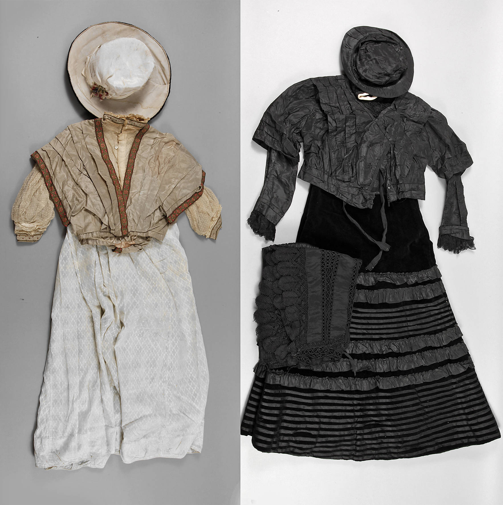 Zwei Kostüme und eine Bluse