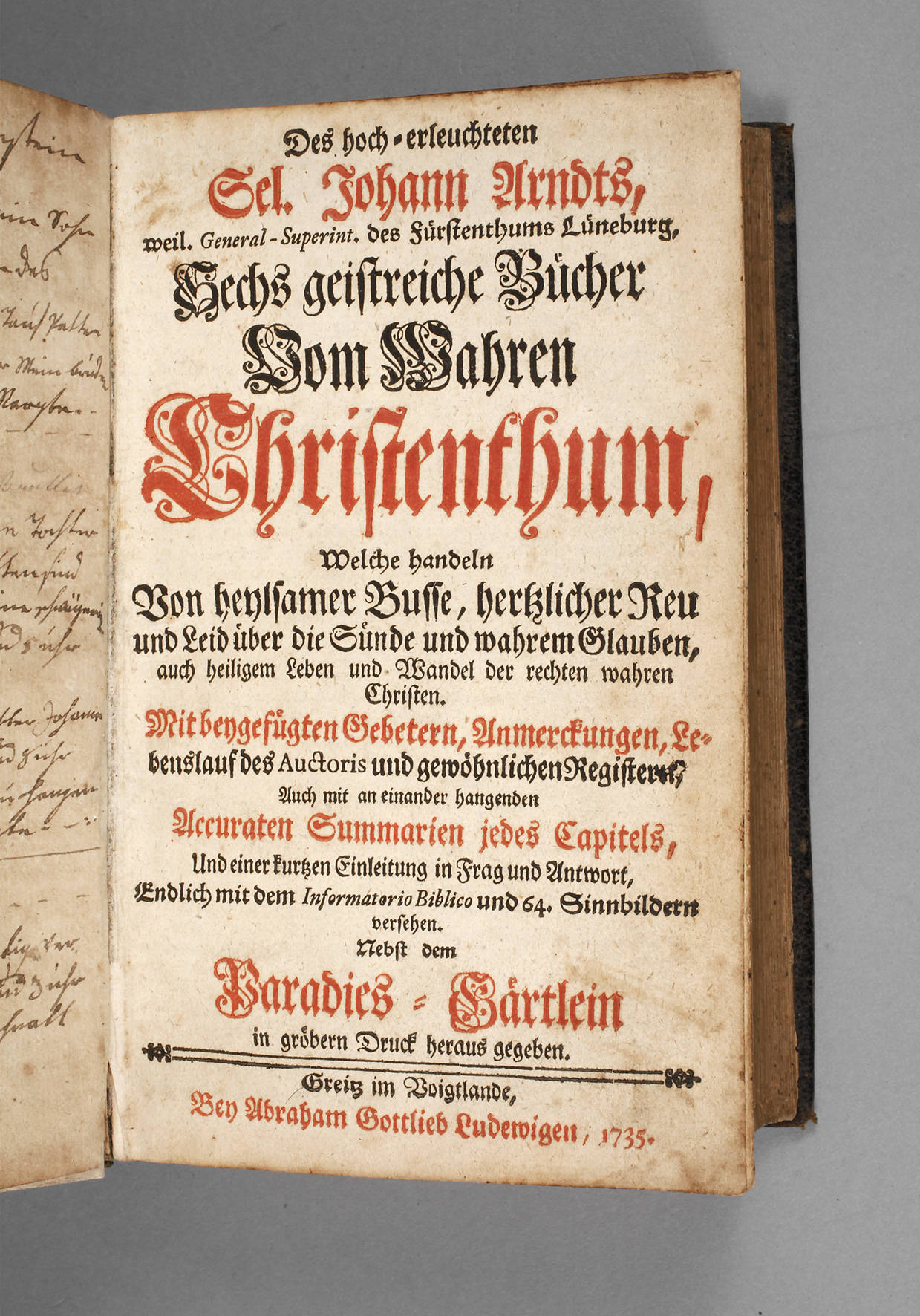 Arndts Erbauungsliteratur 1735