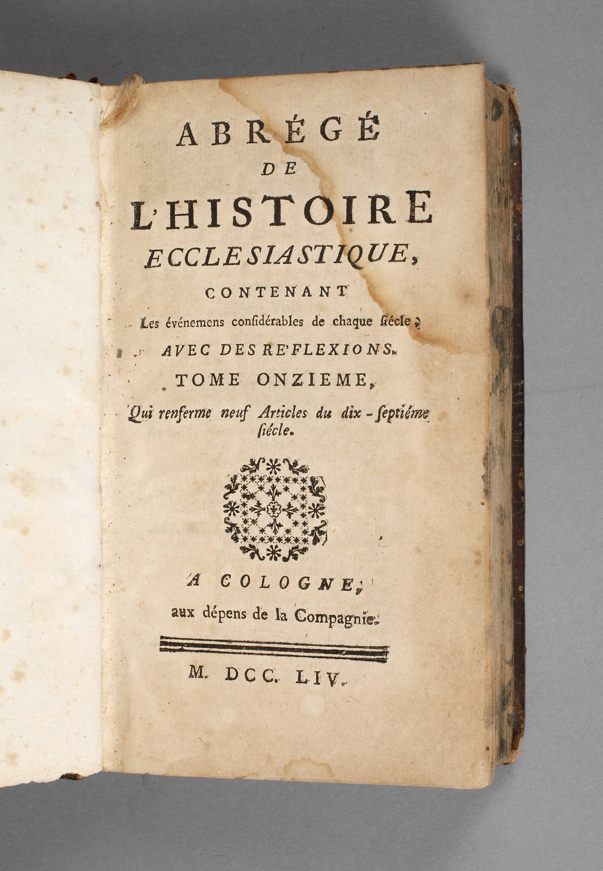 Claude Fleury's Kirchengeschichte 1754