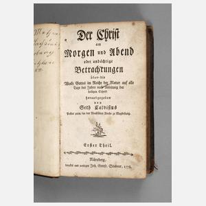 Calvisius Andachtsbuch 1778