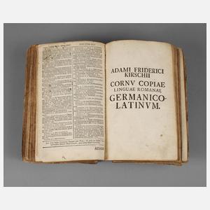 Kirschs Wörterbuch Latein-Deutsch um 1730