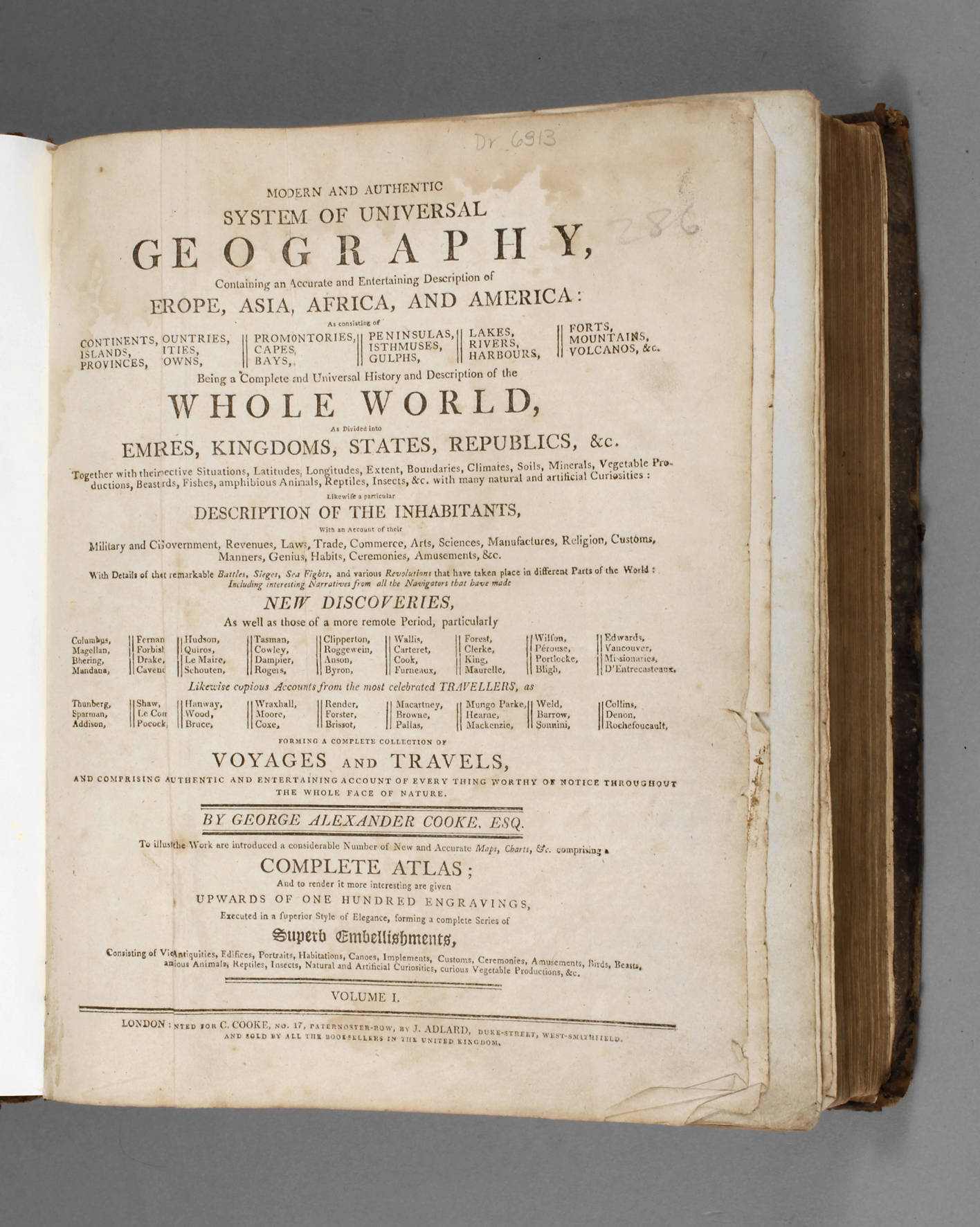 Cookes Geografiewerk um 1810