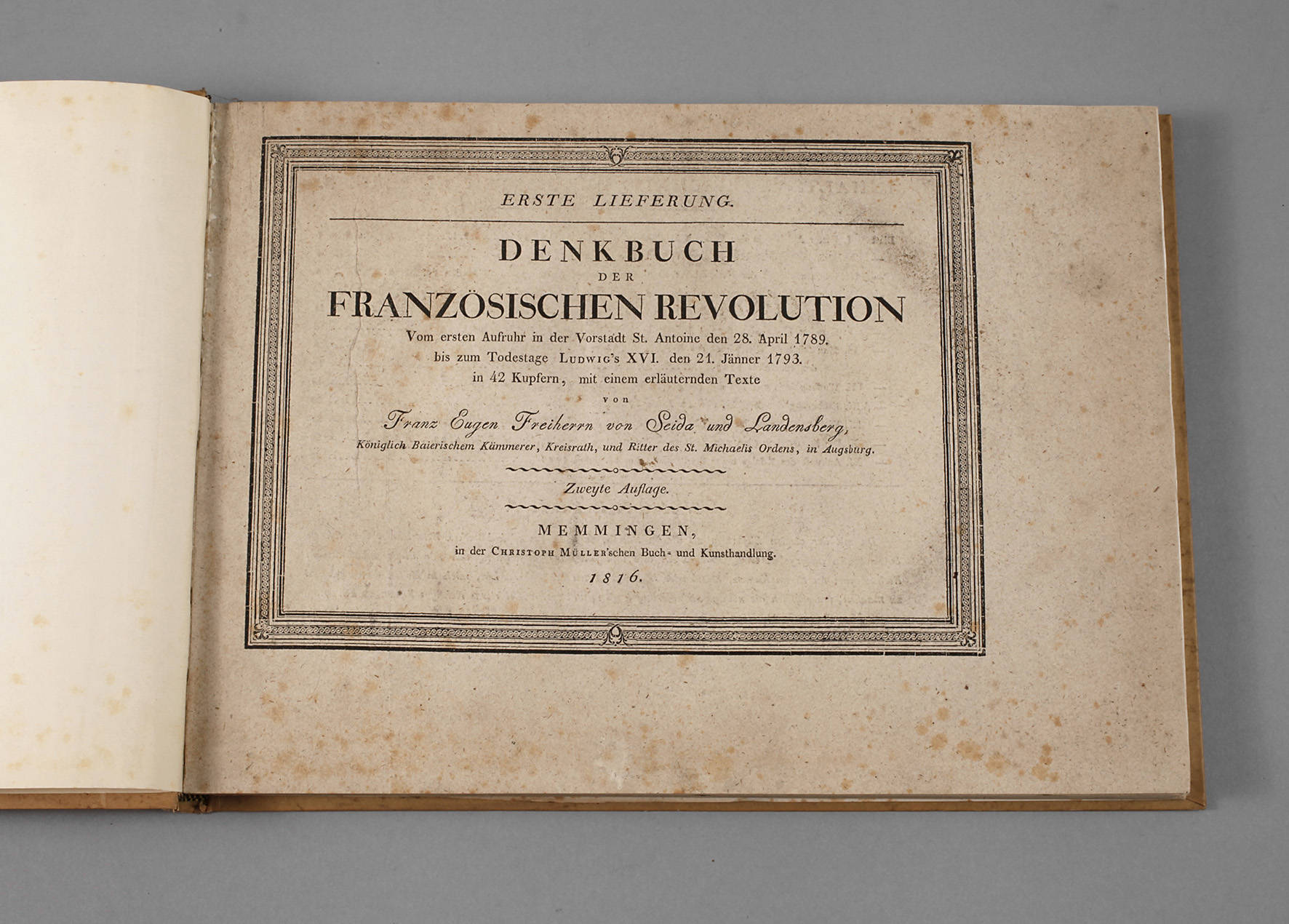 Tafelwerk Frankreich 1817