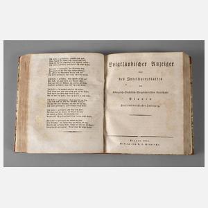 Voigtländischer Anzeiger 1821 und 1822