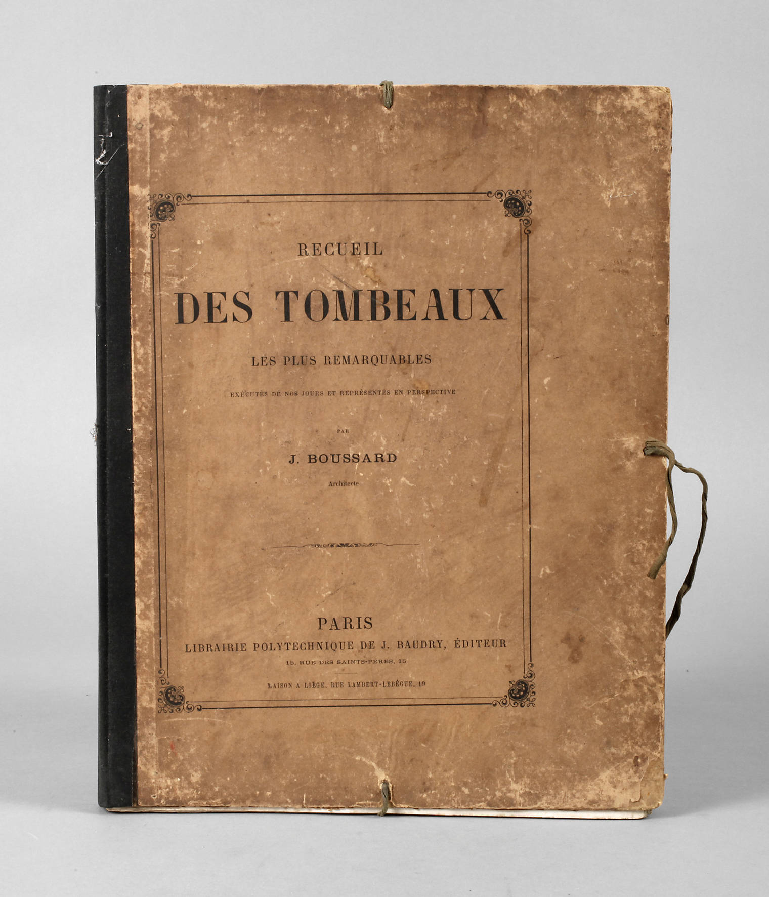 Mappenwerk Pariser Grabmäler 1880