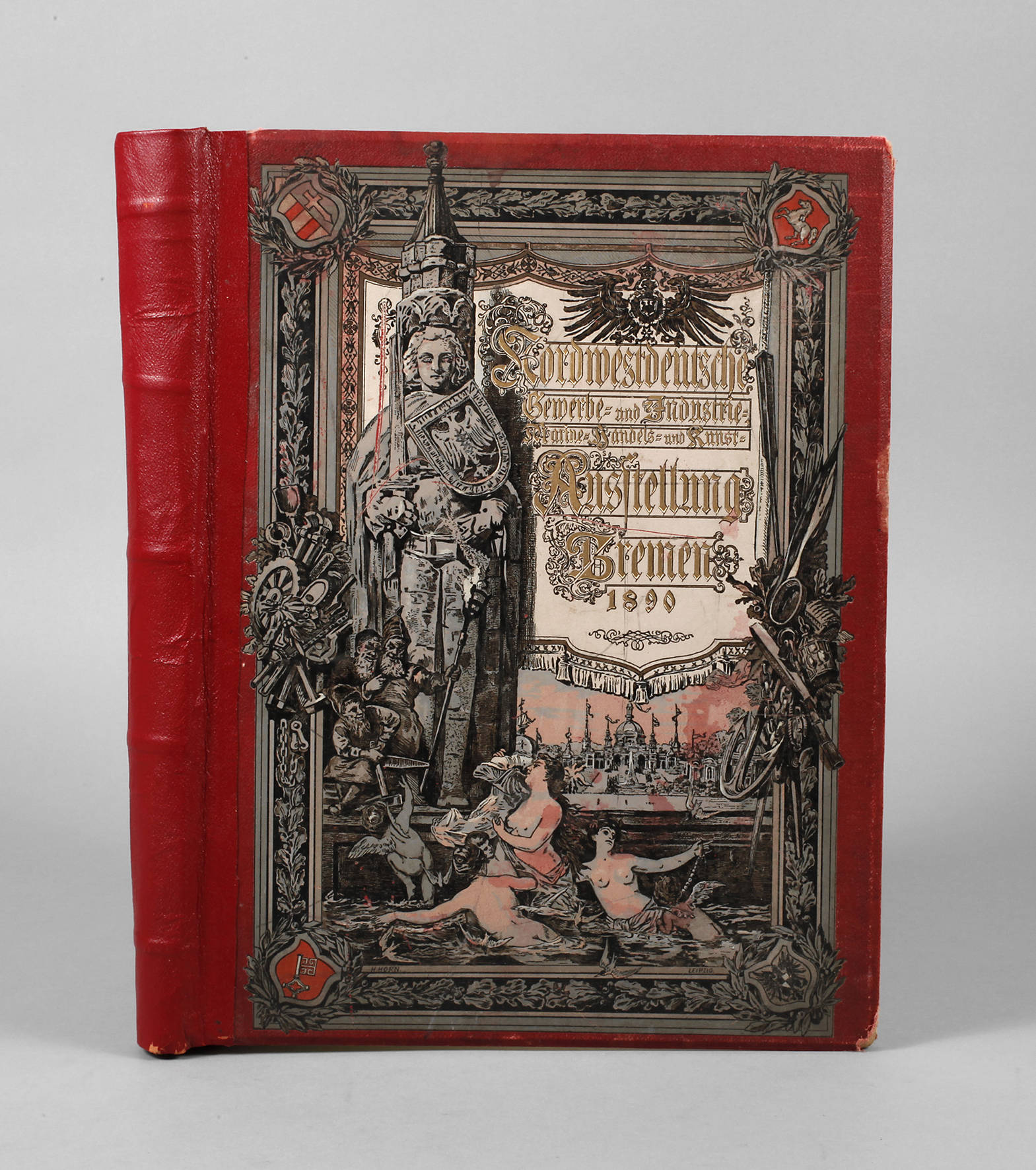 Prachtband Gewerbe- und Industrieausstellung Bremen 1890