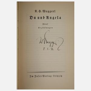 Kleine Sammlung Insel-Bücherei mit Signum