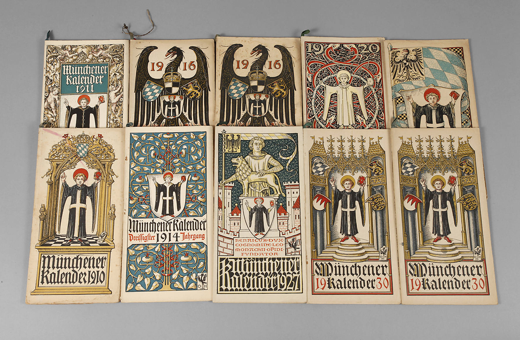 Münchener Kalender 1910 bis 1930