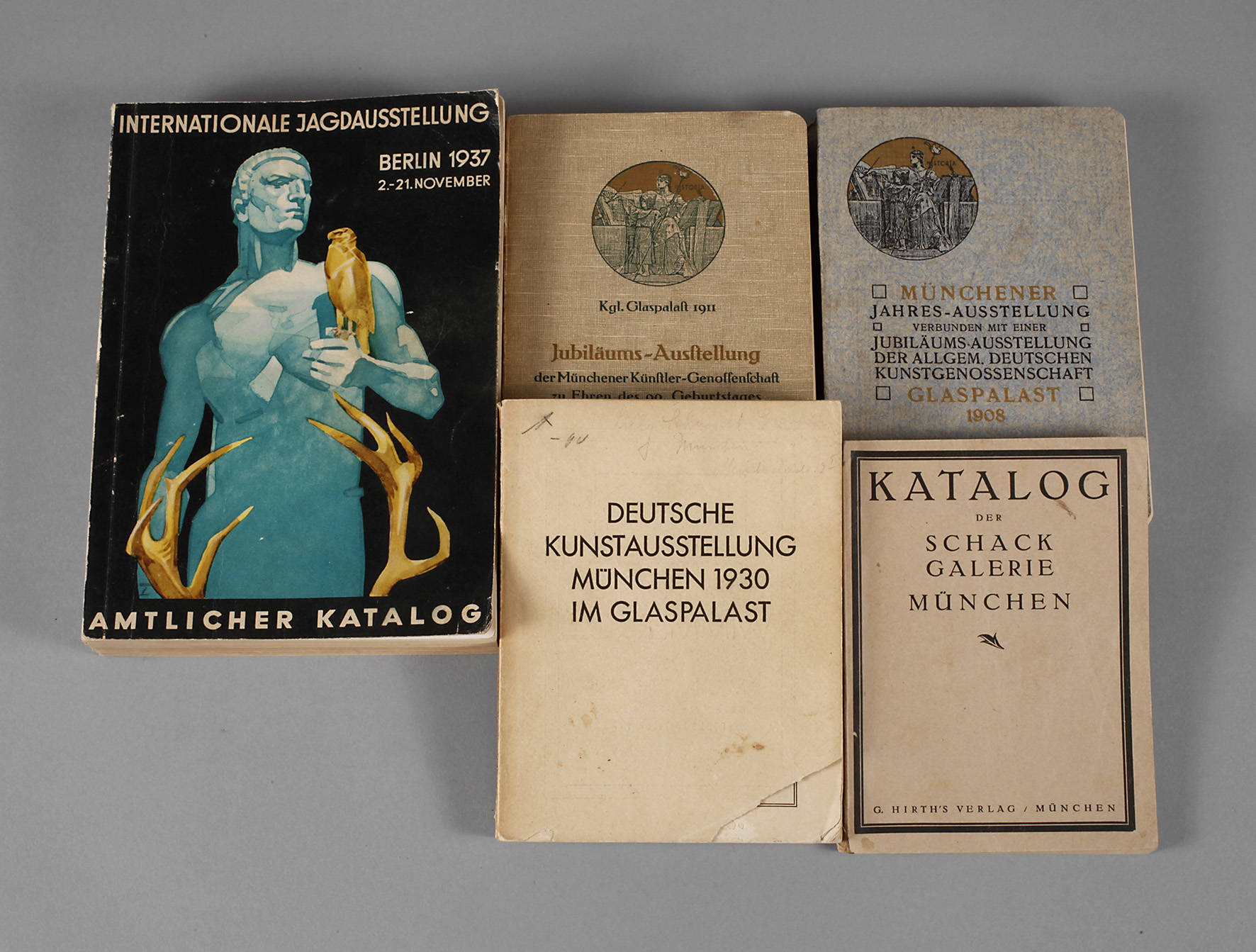 Konvolut Kataloge München 1908 bis 1937