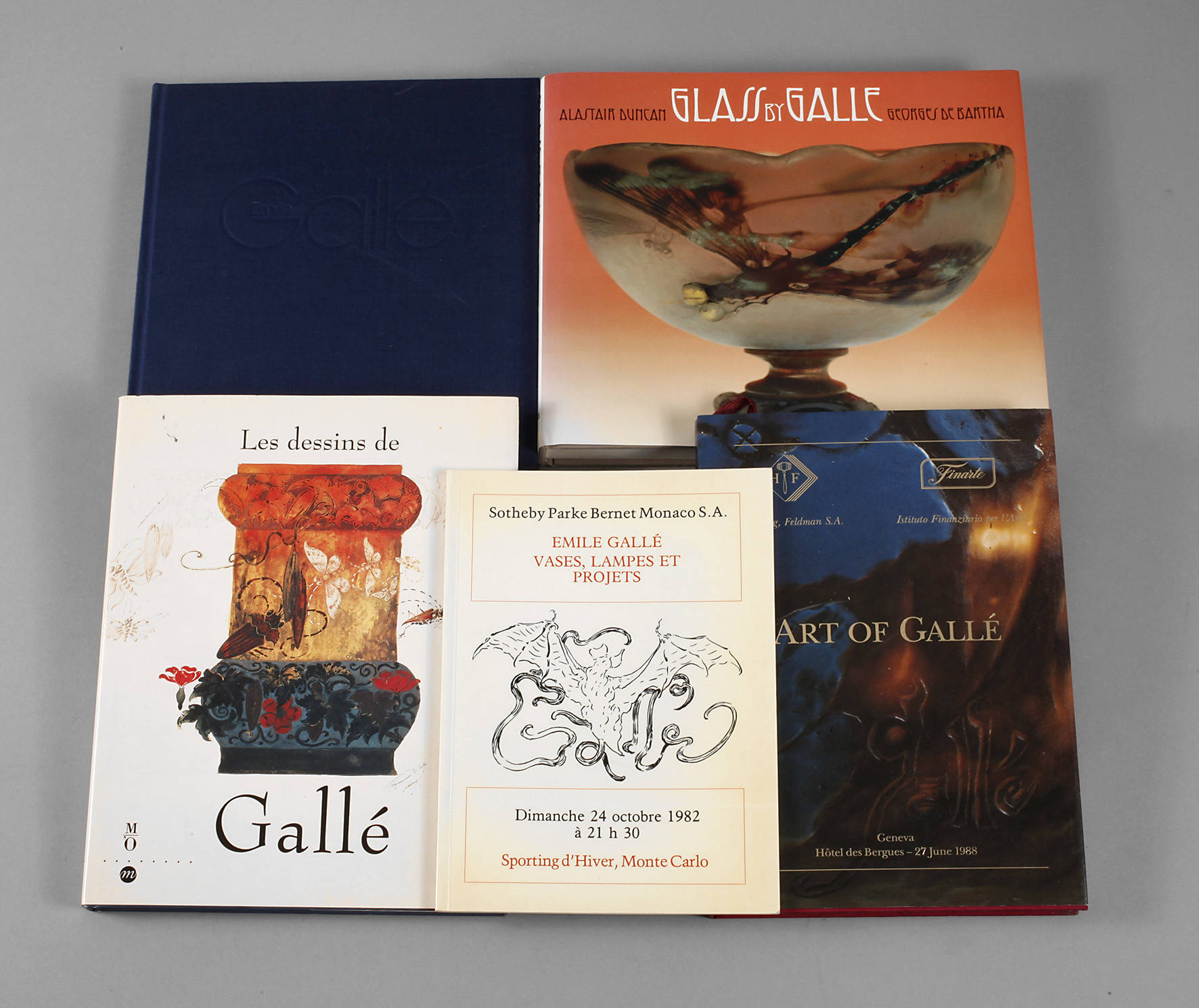 Konvolut Fachliteratur Emile Gallé